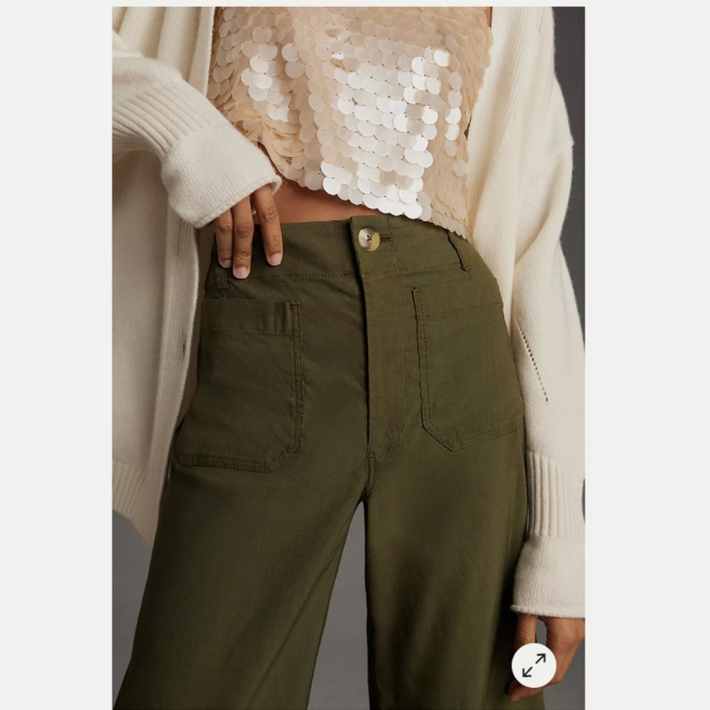 Maeve Colette Wide-leg Crop Pants - Picture 2 of 6